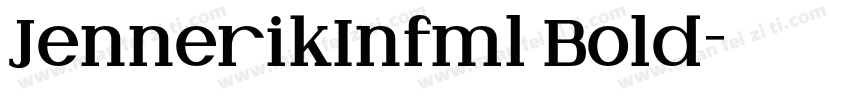 JennerikInfml Bold字体转换